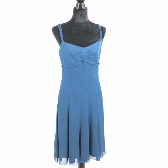 ANTONIO MELANI Dresses & Skirts - Antonio Melani  Blue Silk Sun Dress